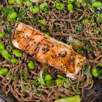 Salmon Soba Noodle Salad