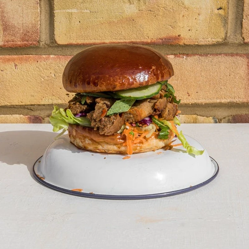 The Vegan-amese ''Duck'' Burger