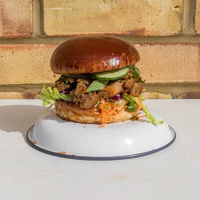 The Vegan-amese ''Duck'' Burger