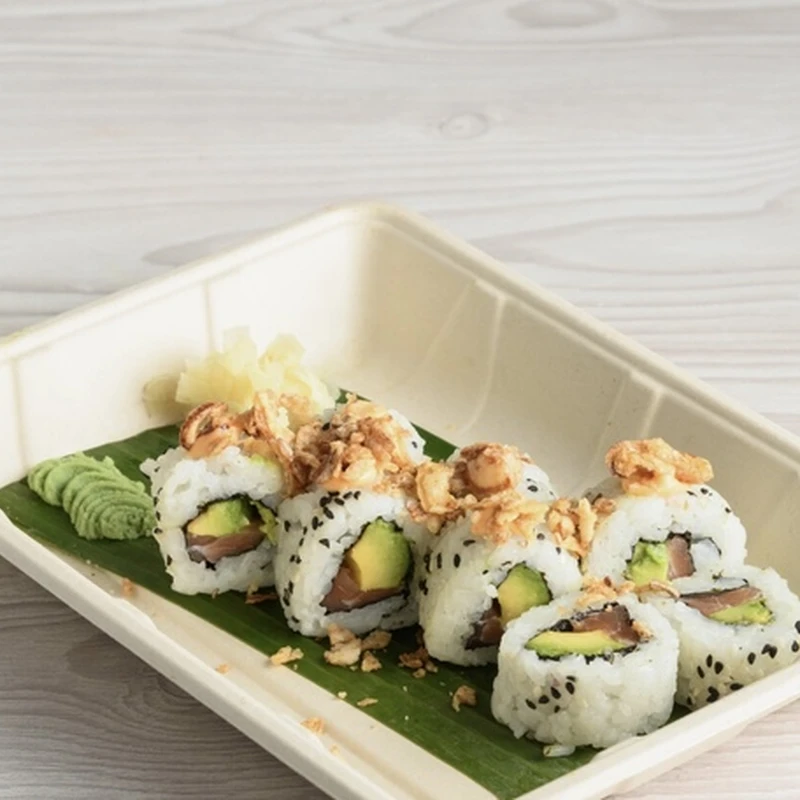 Salmon Crunch Uramaki Roll