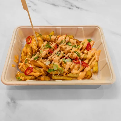 Asian Fries with Spicy Mayo (v)