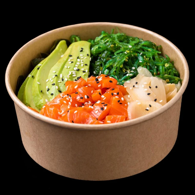 Wasabi Salmon Half Half Bowl