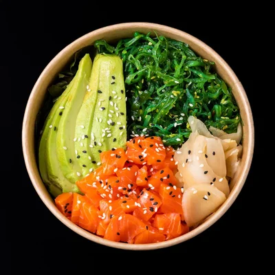 Wasabi Salmon Rice Bowl