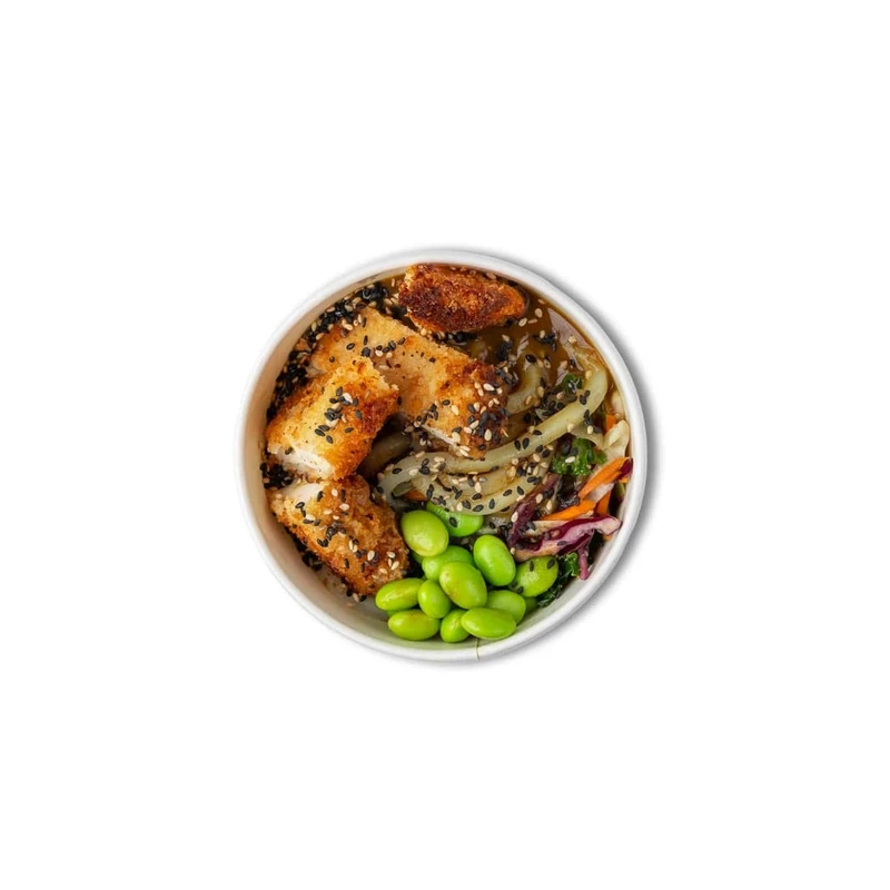 Yaki Udon & Crispy Chicken & Thai Red Sauce