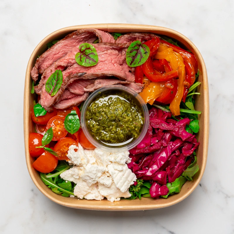 Steak Tagliata & Salsa Verde Salad