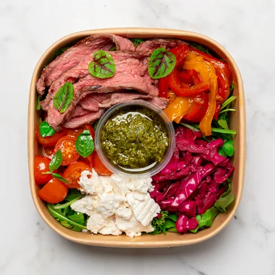 Steak Tagliata & Salsa Verde Salad