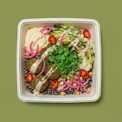 Middle Eastern Falafel & Quinoa Bowl