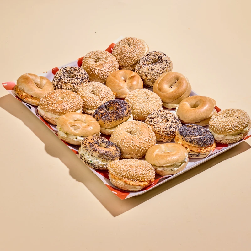 Cream Cheese Mini Bagel Platter