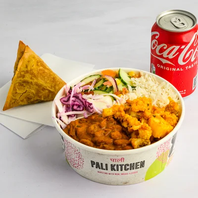 Delhi Bundle: Rice bowl, side and drink