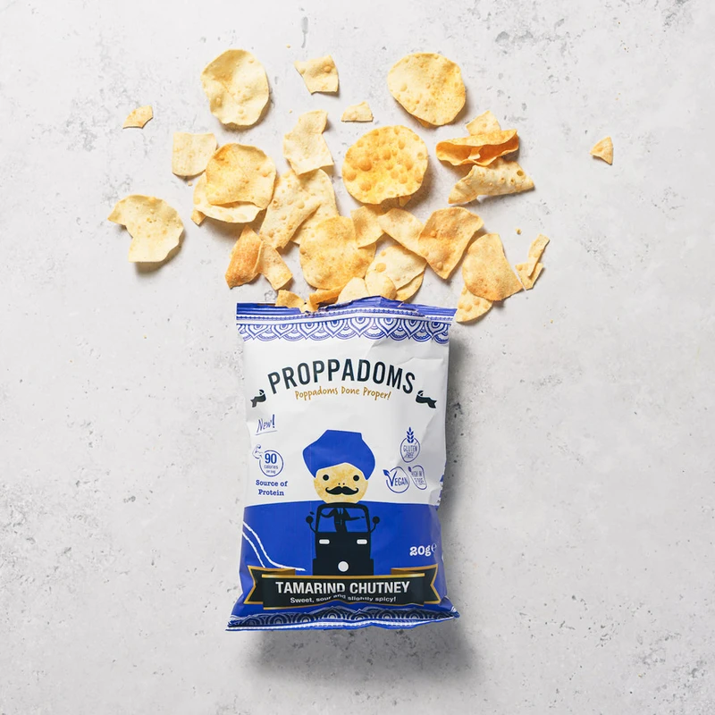 Proppadoms - Tamarind Chutney Flavour