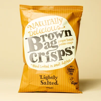 Brown Bag Crisps Lightly Salted