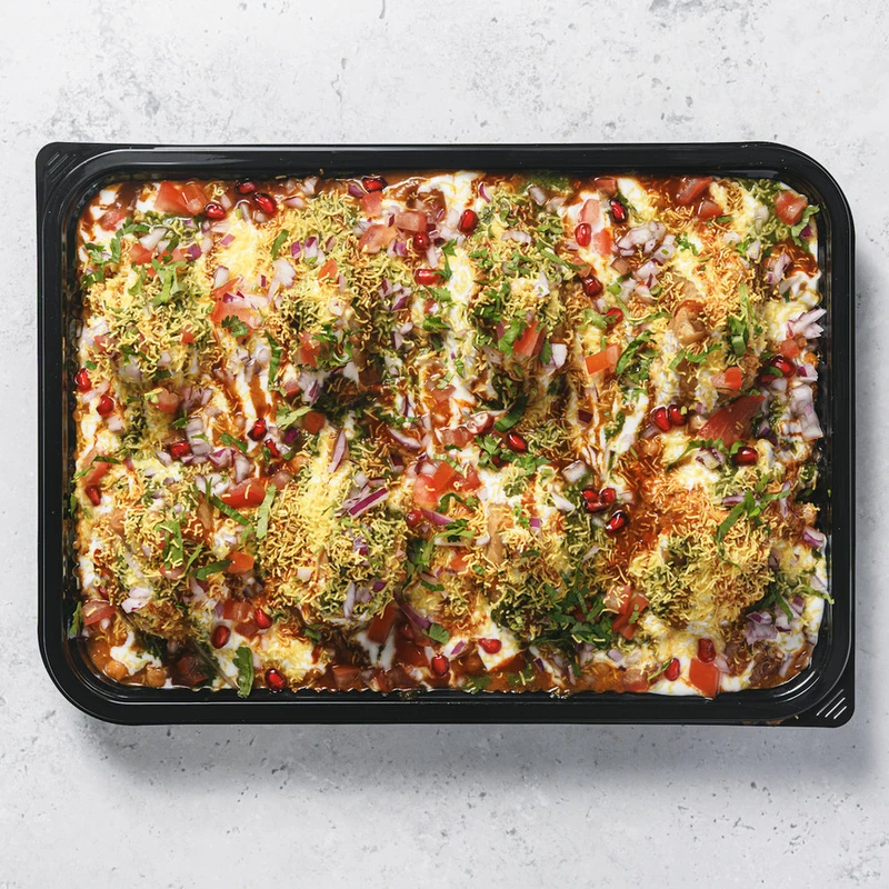 Samosa Channa Chaat Platter