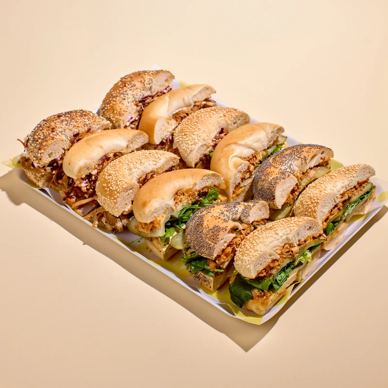 Plant-Based Bagel Platter
