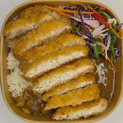 Chicken Katsu Curry and White Rice