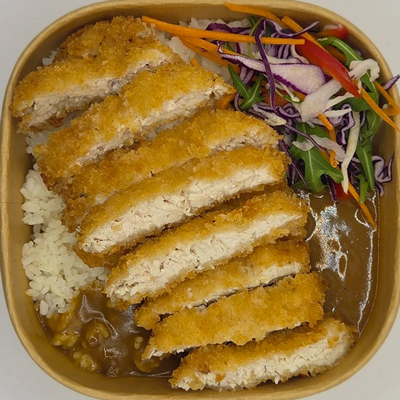 Chicken Katsu Curry and White Rice