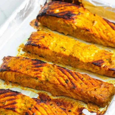Tandoori Salmon Platter