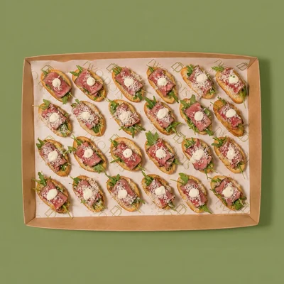 Beef Carpaccio on Crostini