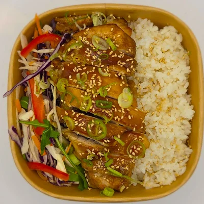 Chicken Teriyaki and White Rice
