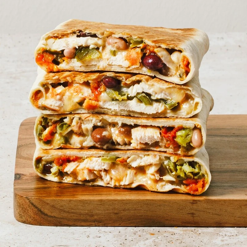 mexican chicken toasted wrap
