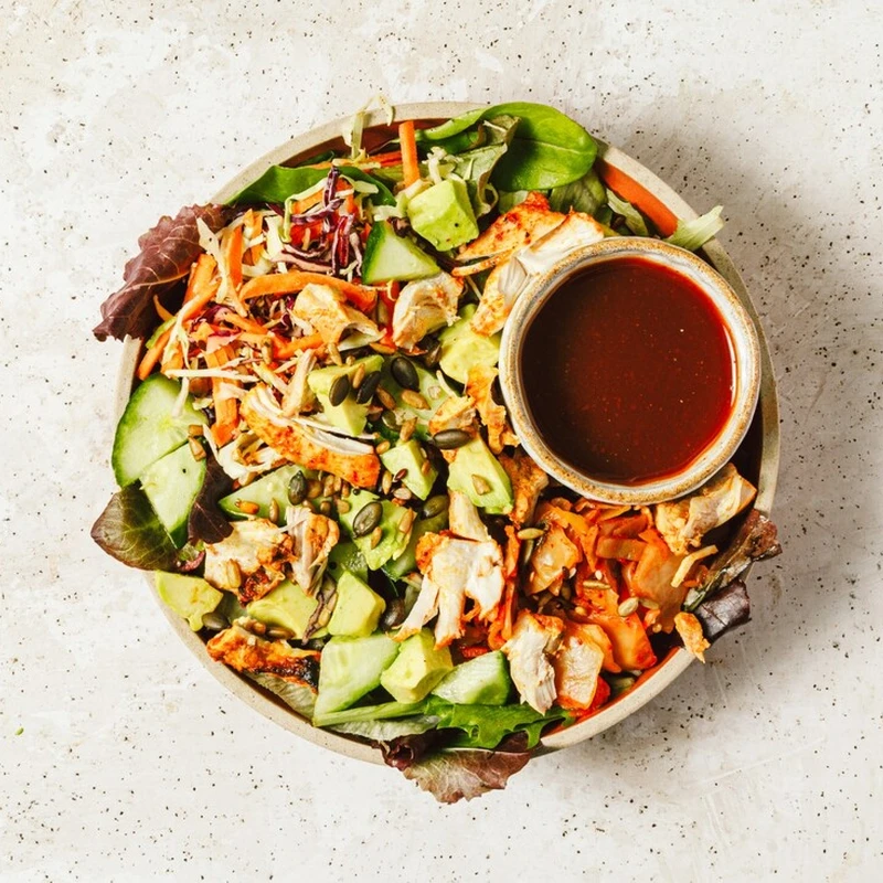 probiotic kimchi super salad