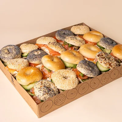 Pescetarian Mini Bagel Platter