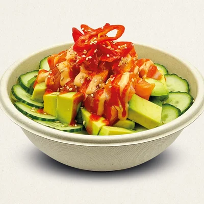 Spicy Salmon Avocado Poke