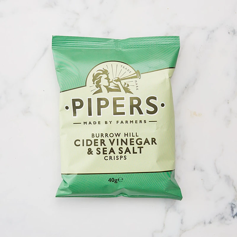 Pipers Cider Vinegar & Sea Salt Crisps (V)