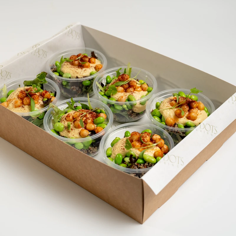 Protein Pot Mixed Leaf, Hummus, Edamame, Chickpeas & Quinoa