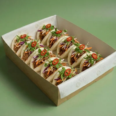 Korean Pulled Pork Bao Bun Platter