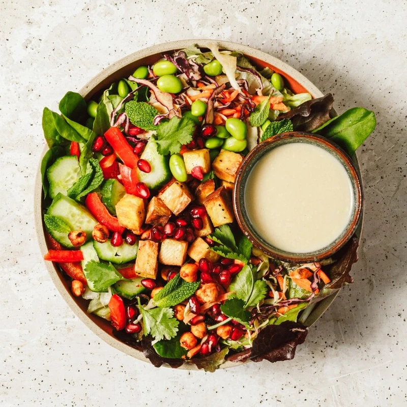 twelve veg tofu salad