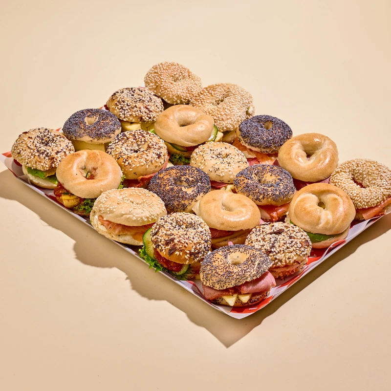 Breakfast Mini Bagel Platter