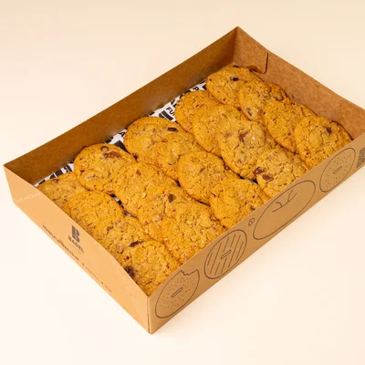 Oat & Raisin Pecan Crumble Cookies Platter