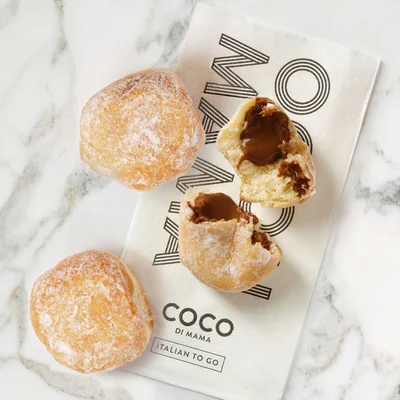 Chocolate Hazelnut Bomboloni Trio (V)