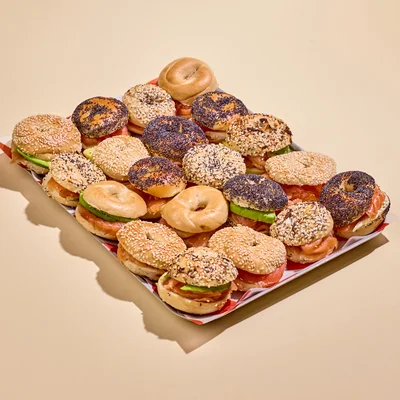 Smoked Salmon Mini Bagel Platter