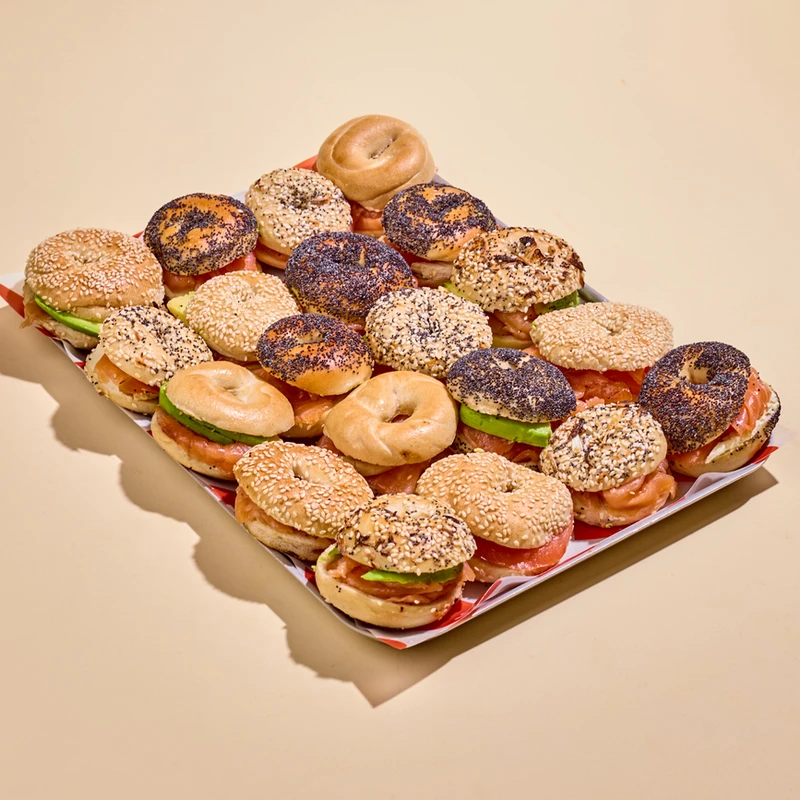 Smoked Salmon Mini Bagel Platter