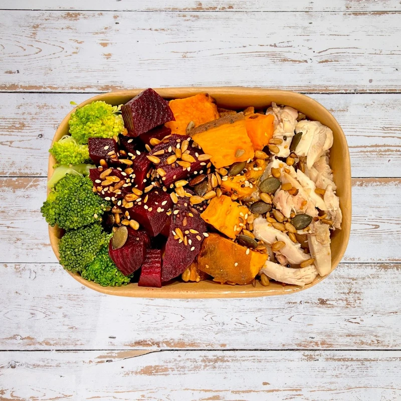Omega Chicken and Veggies Protein box