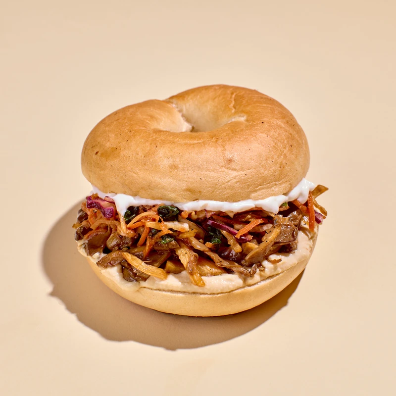 NEW! Sticky Soy Mushroom Bagel