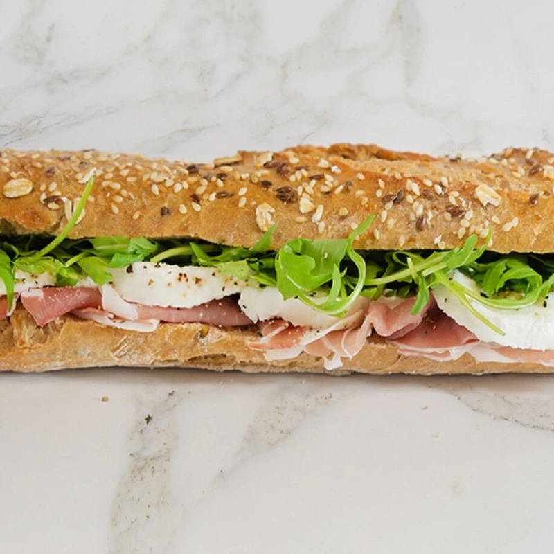 Prosciutto & Mozzarella Multigrain Sourdough