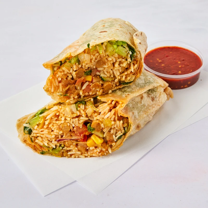 Chana Masala Kati Roll