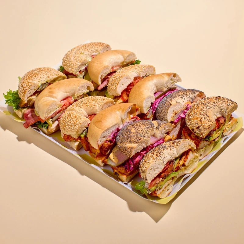 Chicken Bagel Platter