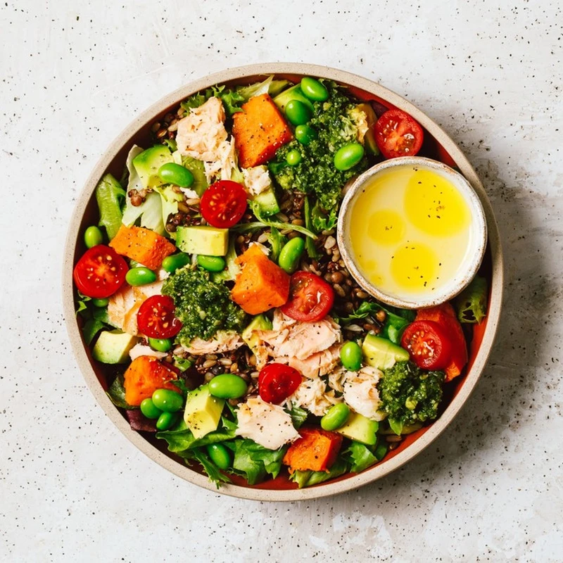 Salmon Greens & Grains