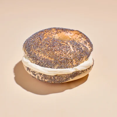 Plant-Based Cheese Spread Bagel