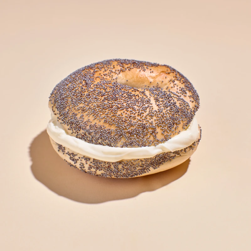 Plant-Based Cheese Spread Bagel