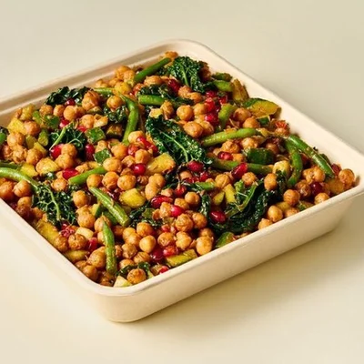 Masala Chickpea Salad (feeds 10)