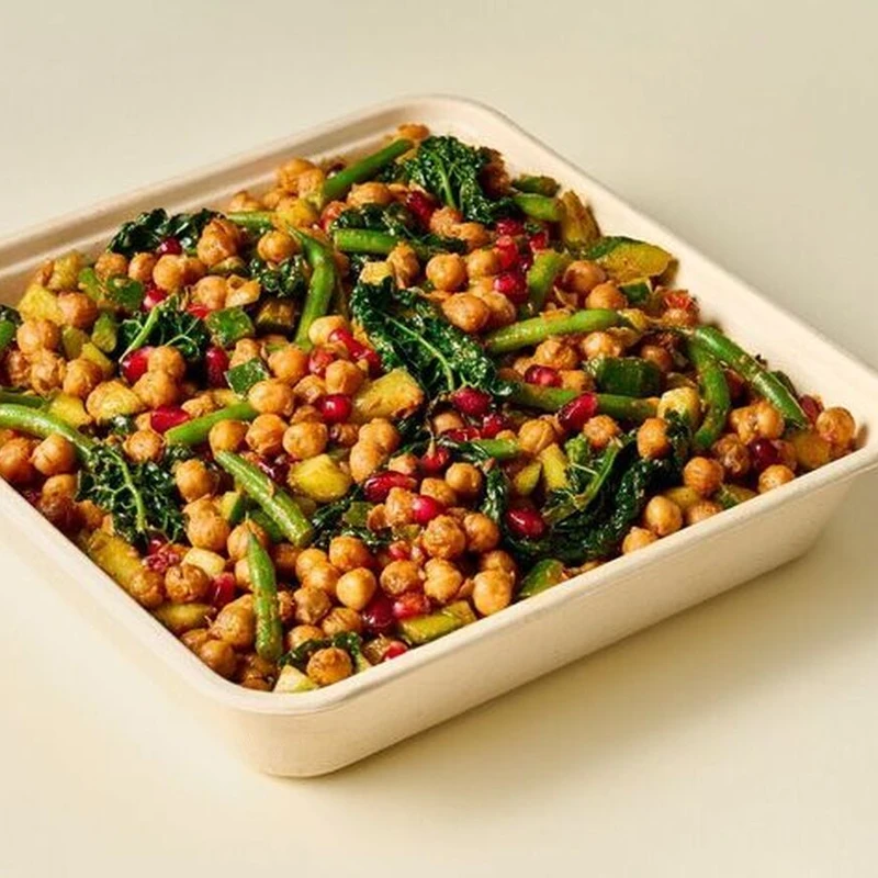 Masala Chickpea Salad (feeds 10)