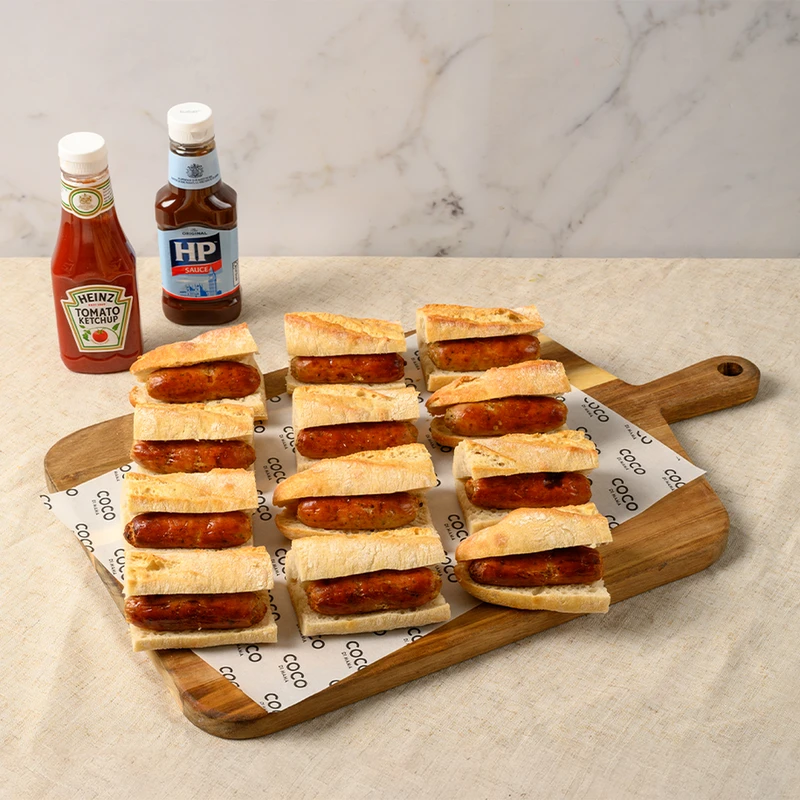 PLATTER - Hot Breakfast Sausage Baguette