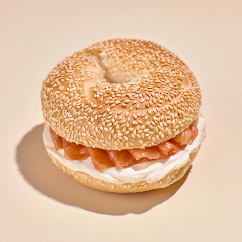 Oak Smoked Salmon & Cream Cheese Bagel