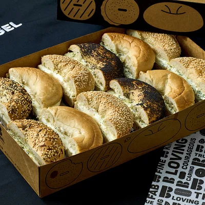 Plant-Based Cream Cheese Bagel Platter