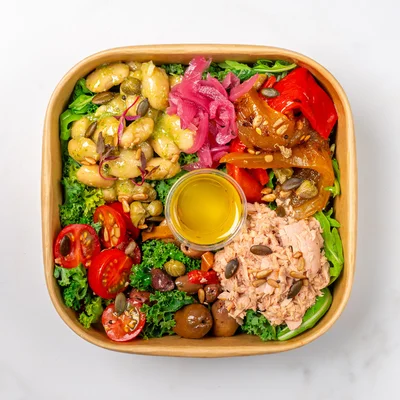 Tuna Pesto Bean Balance Bowl