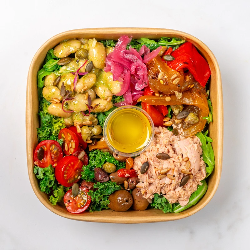 Tuna Pesto Bean Balance Bowl